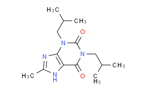 CAS No. 81250-28-4, 1,3-Diisobutyl-8-methyl-3,7-dihydro-1H-purine-2,6-dione