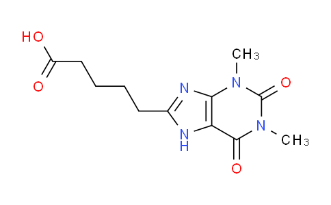 CAS No. 5432-58-6, 5-(1,3-Dimethyl-2,6-dioxo-2,3,6,7-tetrahydro-1H-purin-8-yl)pentanoic acid