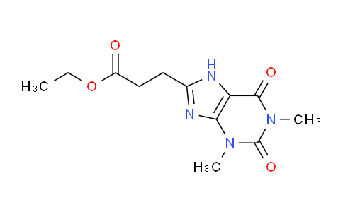 CAS No. 5438-75-5, Ethyl 3-(1,3-dimethyl-2,6-dioxo-2,3,6,7-tetrahydro-1H-purin-8-yl)propanoate