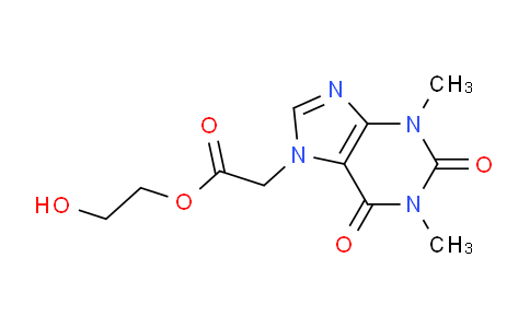 CAS No. 61379-38-2, 2-Hydroxyethyl 2-(1,3-dimethyl-2,6-dioxo-2,3-dihydro-1H-purin-7(6H)-yl)acetate