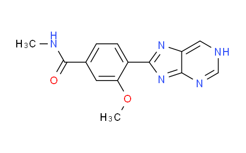 CAS No. 89469-11-4, 3-Methoxy-N-methyl-4-(1H-purin-8-yl)benzamide