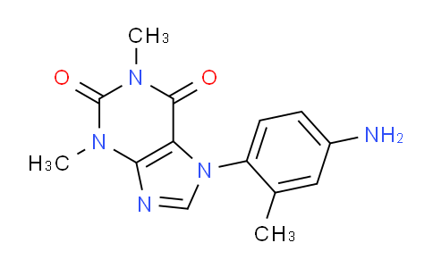 CAS No. 7563-73-7, 7-(4-Amino-2-methylphenyl)-1,3-dimethyl-1H-purine-2,6(3H,7H)-dione