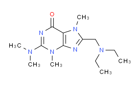 CAS No. 27979-68-6, 8-((Diethylamino)methyl)-2-(dimethylamino)-3,7-dimethyl-3H-purin-6(7H)-one