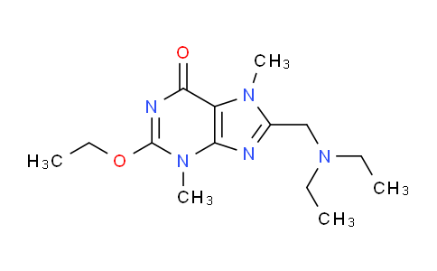 CAS No. 27979-67-5, 8-((Diethylamino)methyl)-2-ethoxy-3,7-dimethyl-3H-purin-6(7H)-one