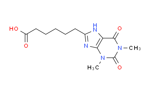 CAS No. 5438-78-8, 6-(1,3-Dimethyl-2,6-dioxo-2,3,6,7-tetrahydro-1H-purin-8-yl)hexanoic acid