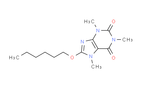 CAS No. 6279-38-5, 8-(Hexyloxy)-1,3,7-trimethyl-1H-purine-2,6(3H,7H)-dione