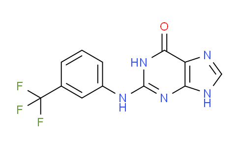 CAS No. 123994-68-3, 2-((3-(Trifluoromethyl)phenyl)amino)-1H-purin-6(9H)-one