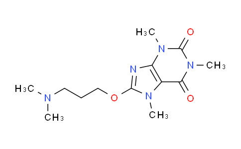 CAS No. 84984-05-4, 8-(3-(Dimethylamino)propoxy)-1,3,7-trimethyl-1H-purine-2,6(3H,7H)-dione