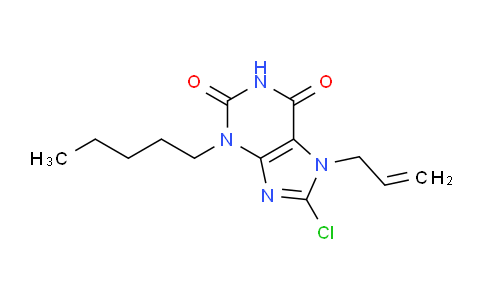 CAS No. 862893-40-1, 7-Allyl-8-chloro-3-pentyl-1H-purine-2,6(3H,7H)-dione