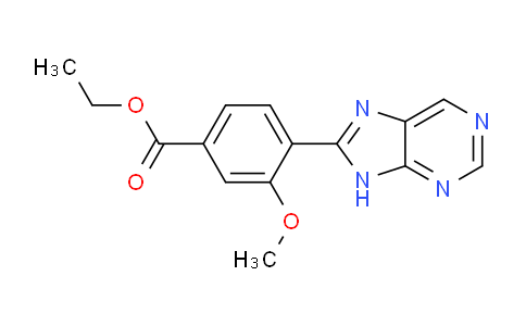 CAS No. 89469-12-5, Ethyl 3-methoxy-4-(9H-purin-8-yl)benzoate