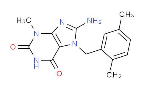 CAS No. 1370595-38-2, 8-Amino-7-(2,5-dimethylbenzyl)-3-methyl-1H-purine-2,6(3H,7H)-dione