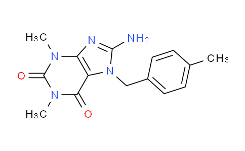 CAS No. 332904-70-8, 8-Amino-1,3-dimethyl-7-(4-methylbenzyl)-1H-purine-2,6(3H,7H)-dione