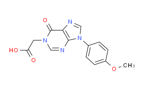CAS No. 937599-53-6, 2-(9-(4-Methoxyphenyl)-6-oxo-6,9-dihydro-1H-purin-1-yl)acetic acid