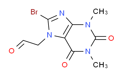 CAS No. 111038-29-0, 2-(8-Bromo-1,3-dimethyl-2,6-dioxo-2,3-dihydro-1H-purin-7(6H)-yl)acetaldehyde