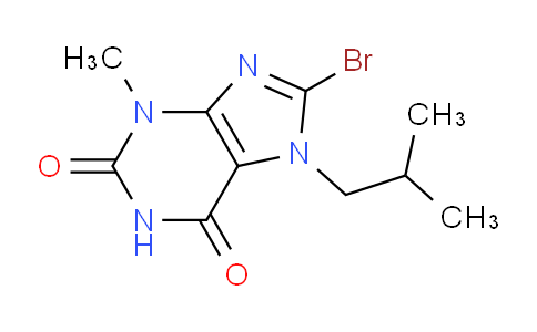 CAS No. 123980-54-1, 8-Bromo-7-isobutyl-3-methyl-1H-purine-2,6(3H,7H)-dione