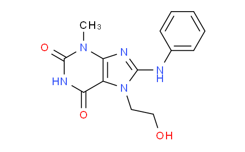 CAS No. 115294-88-7, 7-(2-Hydroxyethyl)-3-methyl-8-(phenylamino)-1H-purine-2,6(3H,7H)-dione