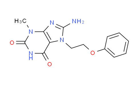 CAS No. 476481-51-3, 8-Amino-3-methyl-7-(2-phenoxyethyl)-1H-purine-2,6(3H,7H)-dione