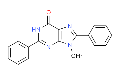 CAS No. 61080-64-6, 9-Methyl-2,8-diphenyl-1H-purin-6(9H)-one