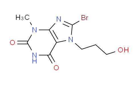 CAS No. 115294-81-0, 8-Bromo-7-(3-hydroxypropyl)-3-methyl-1H-purine-2,6(3H,7H)-dione