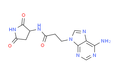 CAS No. 94129-52-9, 3-(6-Amino-9H-purin-9-yl)-N-(2,5-dioxopyrrolidin-3-yl)propanamide