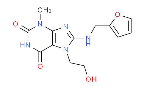 CAS No. 476481-42-2, 8-((Furan-2-ylmethyl)amino)-7-(2-hydroxyethyl)-3-methyl-1H-purine-2,6(3H,7H)-dione