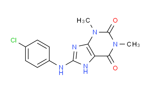 CAS No. 5590-53-4, 8-((4-Chlorophenyl)amino)-1,3-dimethyl-1H-purine-2,6(3H,7H)-dione