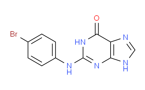 CAS No. 123994-72-9, 2-((4-Bromophenyl)amino)-1H-purin-6(9H)-one