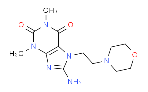 CAS No. 1370596-84-1, 8-Amino-1,3-dimethyl-7-(2-morpholinoethyl)-1H-purine-2,6(3H,7H)-dione