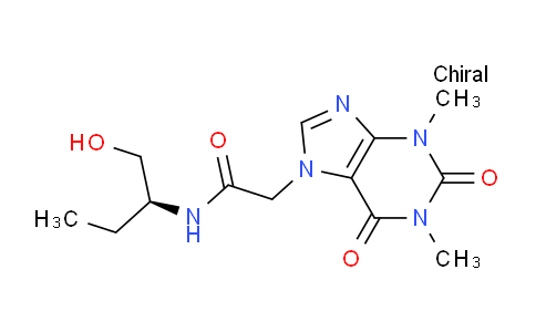 CAS No. 83200-94-6, (S)-2-(1,3-Dimethyl-2,6-dioxo-2,3-dihydro-1H-purin-7(6H)-yl)-N-(1-hydroxybutan-2-yl)acetamide