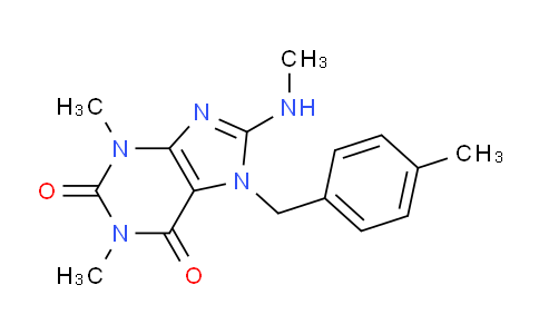CAS No. 332904-71-9, 1,3-Dimethyl-8-(methylamino)-7-(4-methylbenzyl)-1H-purine-2,6(3H,7H)-dione