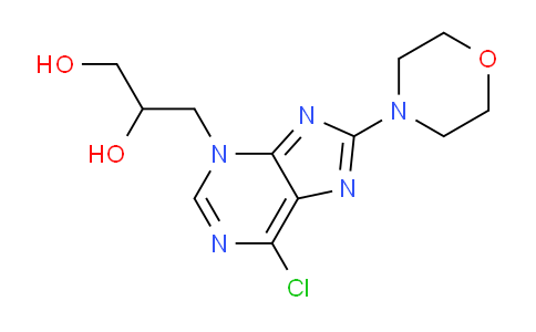 CAS No. 942357-79-1, 3-(6-Chloro-8-morpholino-3H-purin-3-yl)propane-1,2-diol