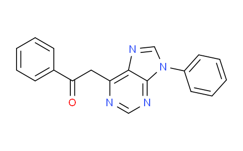 CAS No. 70386-35-5, 1-Phenyl-2-(9-phenyl-9H-purin-6-yl)ethanone