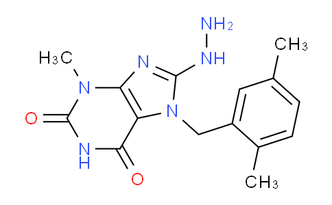 CAS No. 1279209-33-4, 7-(2,5-Dimethylbenzyl)-8-hydrazinyl-3-methyl-1H-purine-2,6(3H,7H)-dione