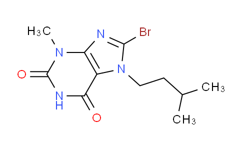 CAS No. 126118-55-6, 8-Bromo-7-isopentyl-3-methyl-1H-purine-2,6(3H,7H)-dione
