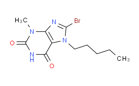 CAS No. 126118-54-5, 8-Bromo-3-methyl-7-pentyl-1H-purine-2,6(3H,7H)-dione