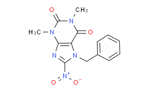 CAS No. 155581-78-5, 7-Benzyl-1,3-dimethyl-8-nitro-1H-purine-2,6(3H,7H)-dione