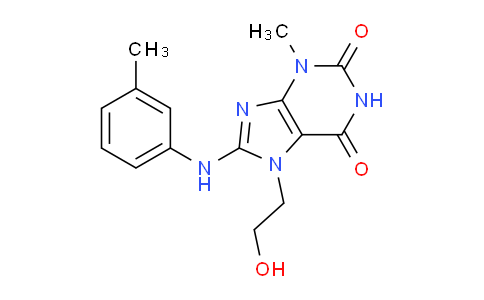 CAS No. 476481-66-0, 7-(2-Hydroxyethyl)-3-methyl-8-(m-tolylamino)-1H-purine-2,6(3H,7H)-dione