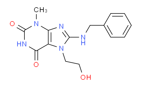 CAS No. 115294-87-6, 8-(Benzylamino)-7-(2-hydroxyethyl)-3-methyl-1H-purine-2,6(3H,7H)-dione