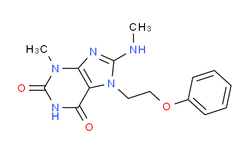 CAS No. 476481-53-5, 3-Methyl-8-(methylamino)-7-(2-phenoxyethyl)-1H-purine-2,6(3H,7H)-dione