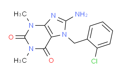 CAS No. 500118-31-0, 8-Amino-7-(2-chlorobenzyl)-1,3-dimethyl-1H-purine-2,6(3H,7H)-dione