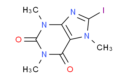 CAS No. 5415-41-8, 8-Iodo-1,3,7-trimethyl-1H-purine-2,6(3H,7H)-dione