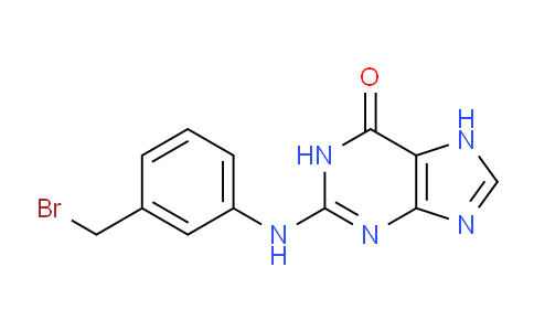 CAS No. 142580-98-1, 2-((3-(Bromomethyl)phenyl)amino)-1H-purin-6(7H)-one
