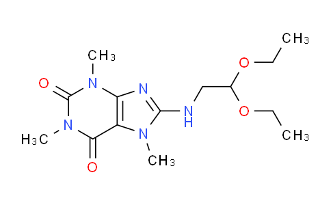 CAS No. 6278-78-0, 8-((2,2-Diethoxyethyl)amino)-1,3,7-trimethyl-1H-purine-2,6(3H,7H)-dione