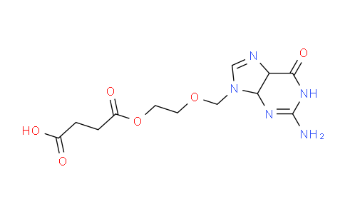 CAS No. 84499-67-2, 4-(2-((2-Amino-6-oxo-5,6-dihydro-1H-purin-9(4H)-yl)methoxy)ethoxy)-4-oxobutanoic acid