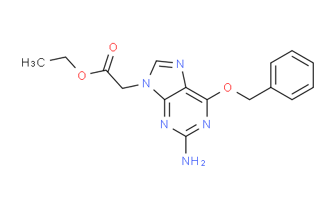 CAS No. 144084-39-9, Ethyl 2-(2-amino-6-(benzyloxy)-9H-purin-9-yl)acetate
