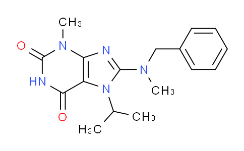CAS No. 332904-88-8, 8-(Benzyl(methyl)amino)-7-isopropyl-3-methyl-1H-purine-2,6(3H,7H)-dione