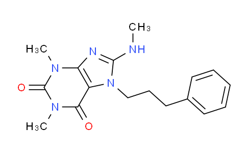 CAS No. 370583-81-6, 1,3-Dimethyl-8-(methylamino)-7-(3-phenylpropyl)-1H-purine-2,6(3H,7H)-dione