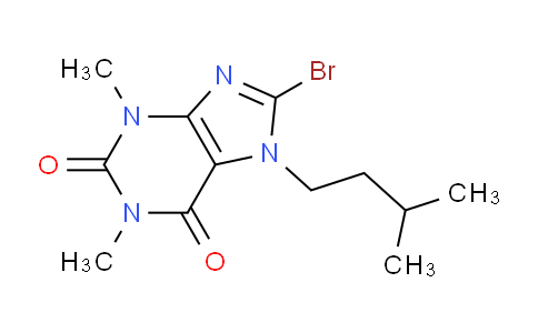 CAS No. 329698-53-5, 8-Bromo-7-isopentyl-1,3-dimethyl-1H-purine-2,6(3H,7H)-dione