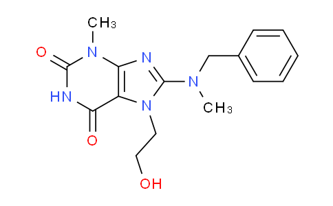 CAS No. 476481-54-6, 8-(Benzyl(methyl)amino)-7-(2-hydroxyethyl)-3-methyl-1H-purine-2,6(3H,7H)-dione