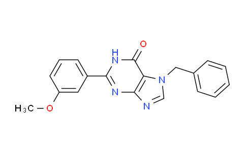 CAS No. 219933-54-7, 7-Benzyl-2-(3-methoxyphenyl)-1H-purin-6(7H)-one